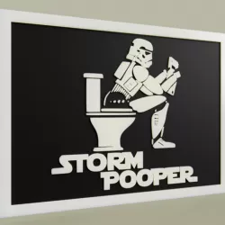 StarWars Storm Pooper - StormTrooper Toilet