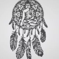 stickers catches dreams Buddha, dream Catcher