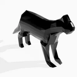 STL Printing file, Geometric Black Panther