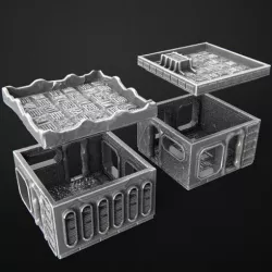 Suburb cyberpunk set - Building