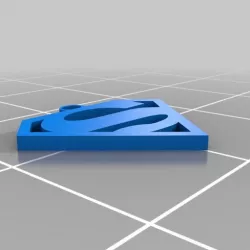 Superman logo keychain