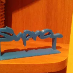 Supra Logo with stand