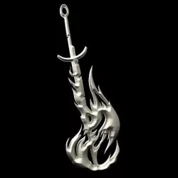 Sword of fire keychain