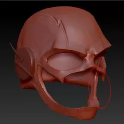 the Flash helmet