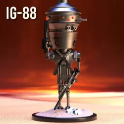 The Mandalorian baby yoda babysitter droid IG-88 funko style