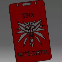 The-withcer-2D- badge ID or credit card holder