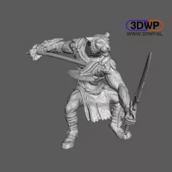 Tiger Fighter Figurine 3D Scan