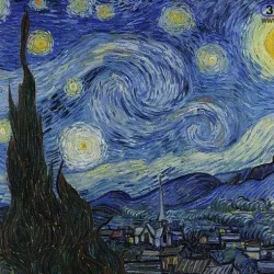Vincent van Gogh - Starry Night Lithophane