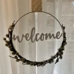 Welcome sign decoration / Willkommen Aufhänger Dekoration