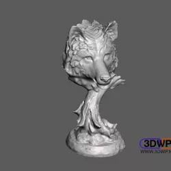 Wolf Head 3D Scan