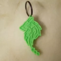 Wolf keychain