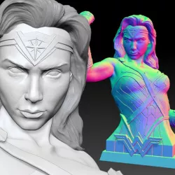 Wonder Woman Gal Gadot 3d print bust