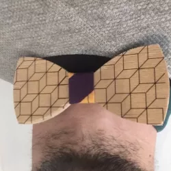 Wooden bow tie (CNC & Laser & Sewing)