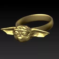 Yoda Baby Ring #ANYCUBIC3D