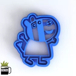 ZOE ZEBRA FONDANT COOKIE CUTTER MOULD 3D PRINT MODEL