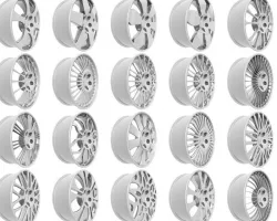 20 Wheel Rims 001-020 3D model
