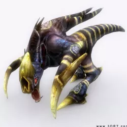 3DRT - Alien Monsters Low-poly  3D model