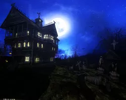 3DRT - Dark forest mansion 3D model