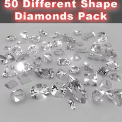 50 Diamond Collection 3D model