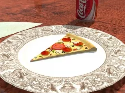 A nice tasty slice of pizza ! ~Intended as plastic model
