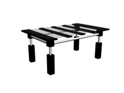  a simple glass table 3D model