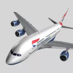 Airbus A-380  3D model