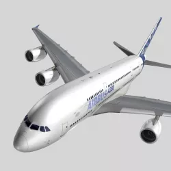 Airbus A-380 Airbus Industries House colors 3D model
