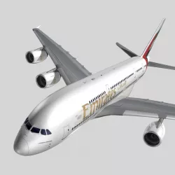Airbus A-380 Emirates 3D model