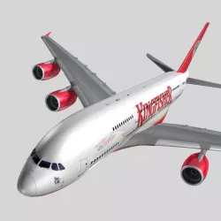 Airbus A-380 Kingfisher Airlines 3D model