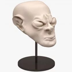 Alien Head Sculpt 3D model