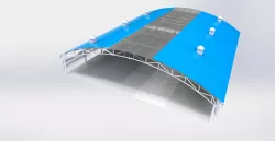 Arch roof truss