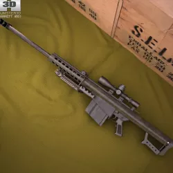 Barrett M82A1 3D model