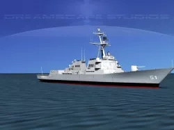 Burke Class Destroyer DDG 51 USS Arleigh Burke 3D model