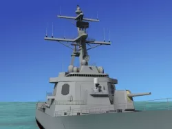 Burke Class Destroyer DDG 53 USS John Paul Jones 3D model