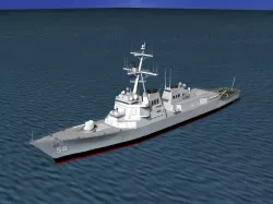 Burke Class Destroyer DDG 58 USS Laboon 3D model