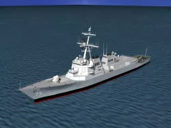 Burke Class Destroyer DDG 75 USS Donald Cook 3D model