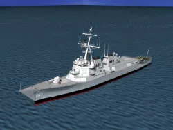 Burke Class Destroyer DDG 80 USS Roosevelt 3D model