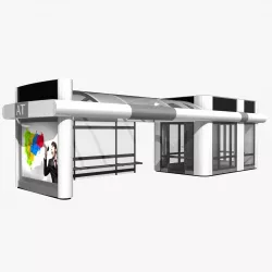 Bus stop 3D model