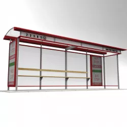 Bus stop 3D model