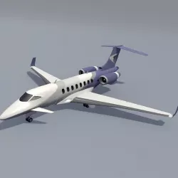 Business jet concept  3D model