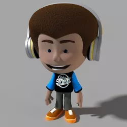 Cartoon Character Dancer 3D model
