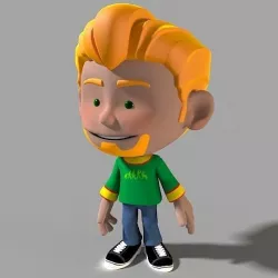 Cartoon Character funny guy 3D model
