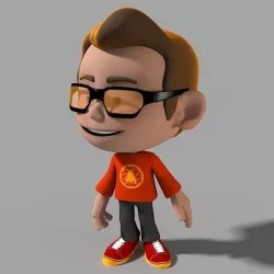 Cartoon Character scientific 3D model