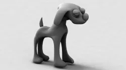 Cartoon dog 3D model