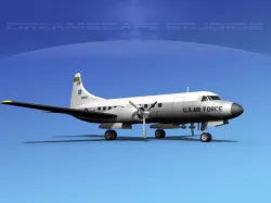 Convair T-29 US MO ANG 3D model