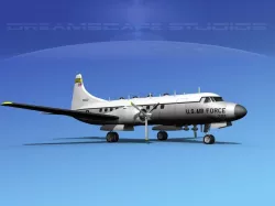 Convair T-29 USAF V01 3D model