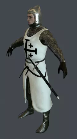 Crusader Low-poly  3D model