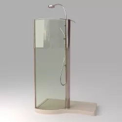 Devon Shower Stall Photoreal 3D model