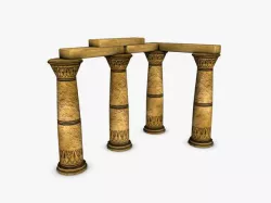 Egyptian Columns 3D model