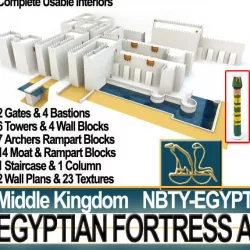 Egyptian Fortress A Middle Kingdom 3D model